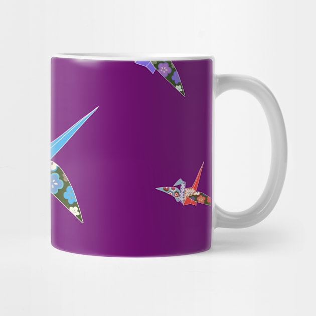 Origami cranes by Blacklinesw9